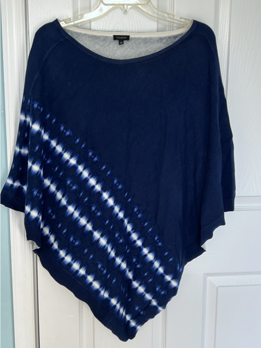 Talbots Navy Scoop Neck Knit Tunic